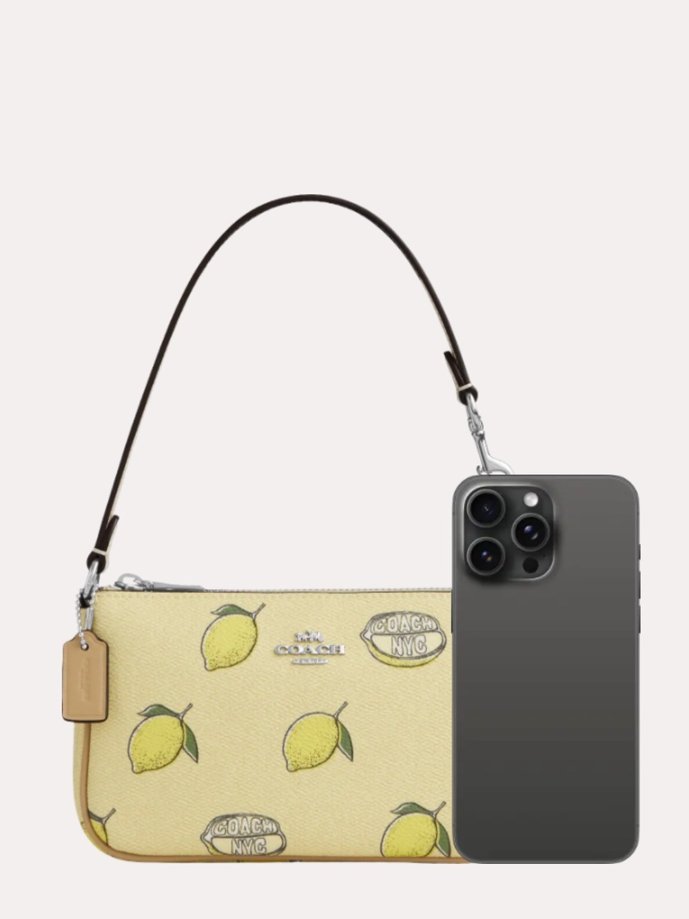 Coach Nolita 19 with Lemon Print • Style CAL26 • Shoulder Bag or Wristlet - Picture 12 of 15